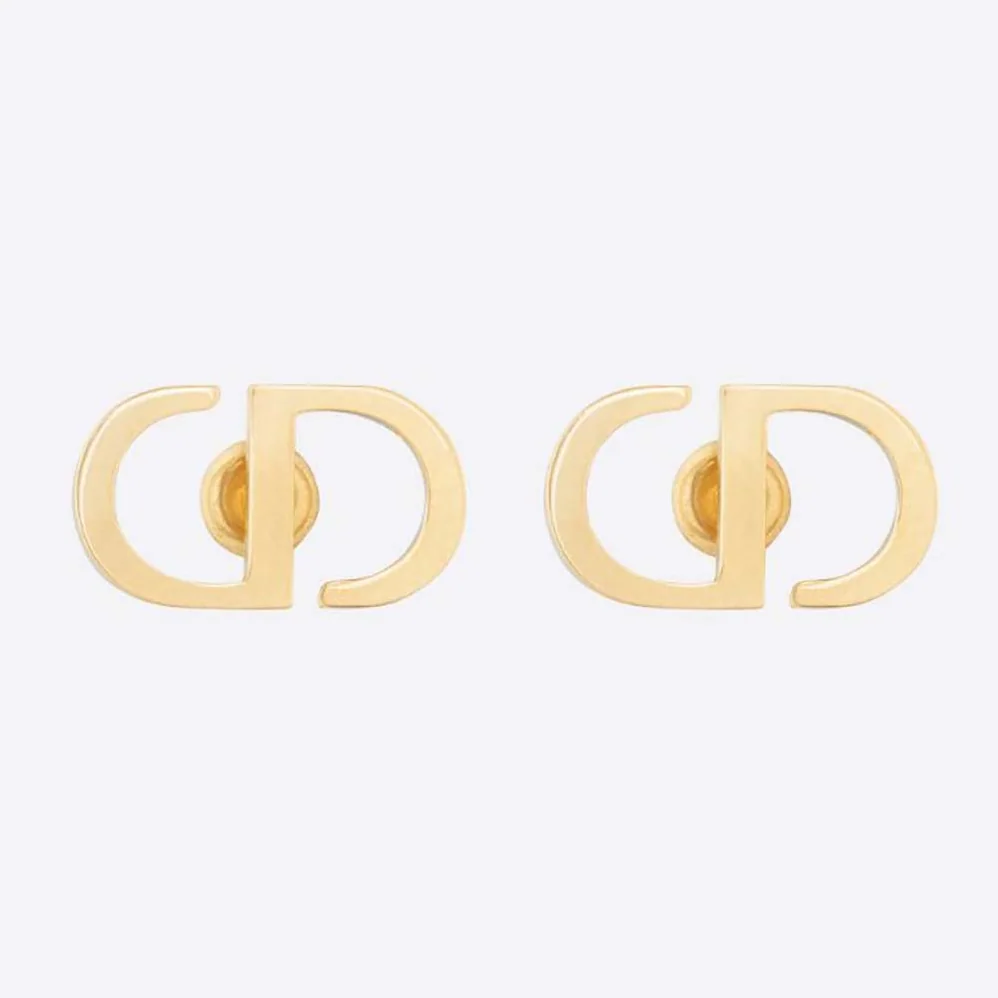 Dior Petit CD Studs Earrings Gold for Women in Finish Metal Dior Petit CD Studs Earrings Gold for Women in Finish Metal