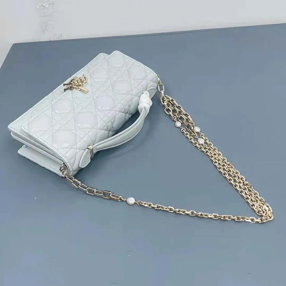 Dior Miss Dior Mini Bag Placid Blue Cannage Lambskin for Women Dior Miss Dior Mini Bag Placid Blue Cannage Lambskin for Women