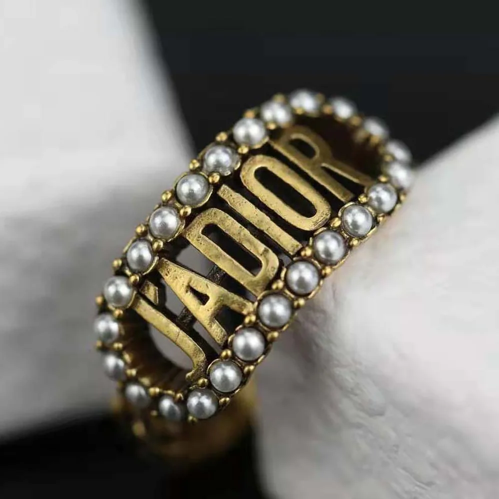 Dior J'Adior Ring Antique Gold for Women in Finish Metal