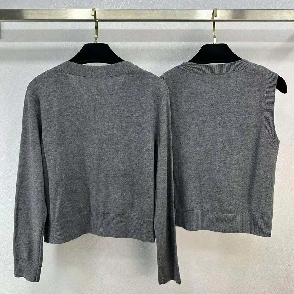 Dior Twin for Women in set Gray Cashmere Knit