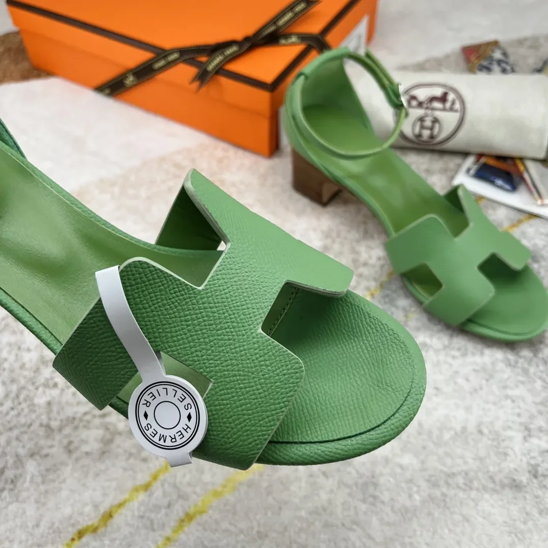 Hermes Encens 50 Sandal Green Hermes Encens 50 Sandal Green