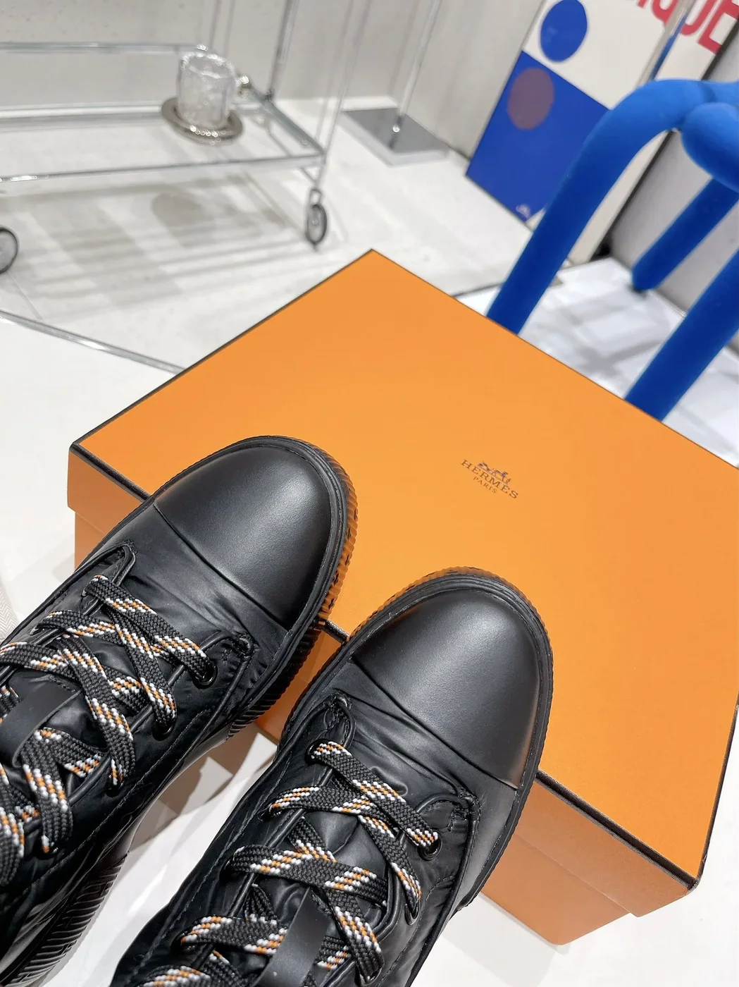 Hermes Fresh Ankle Boots Black /