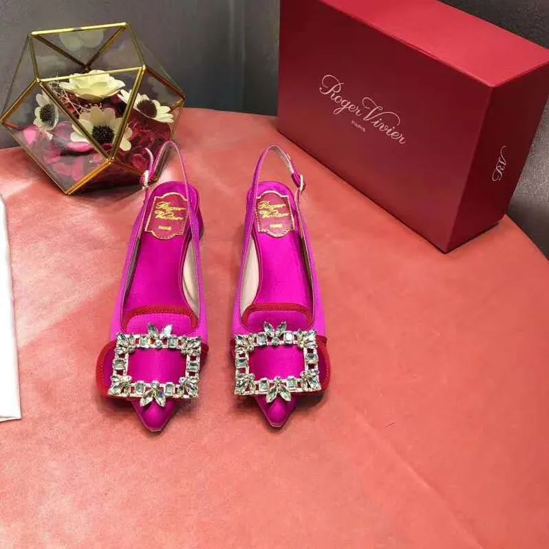 Roger Vivier Broche Vivier Sling Back Pumps 45mm Heel for Women