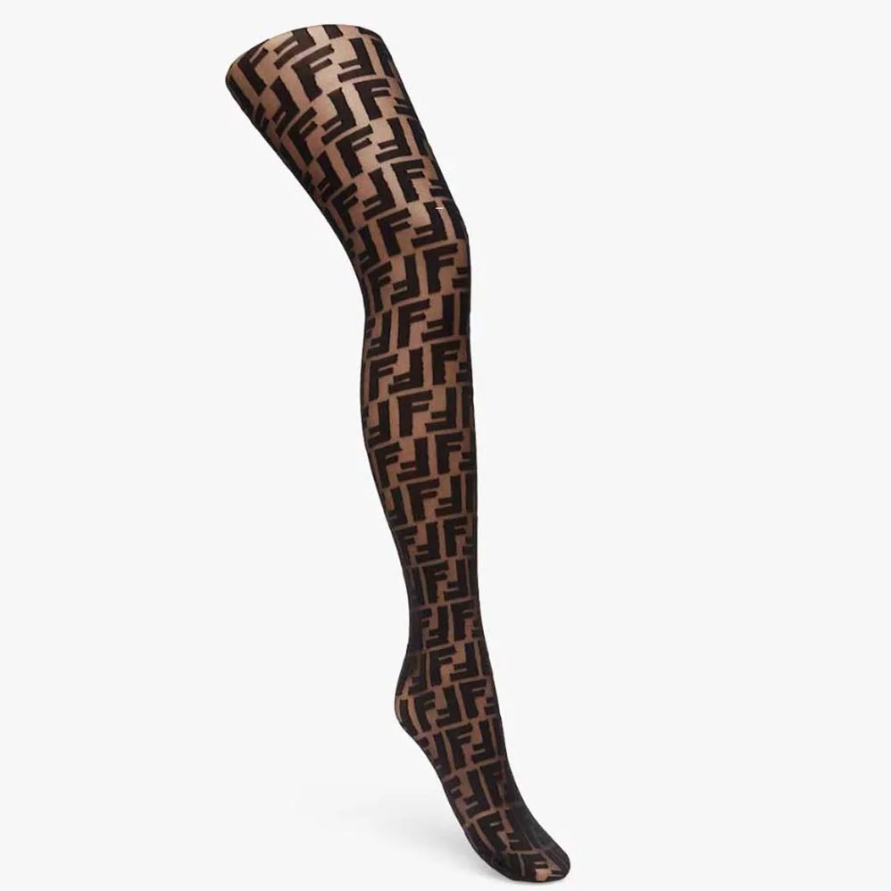 Fendi Tights Black Nylon Pantyhose for Women