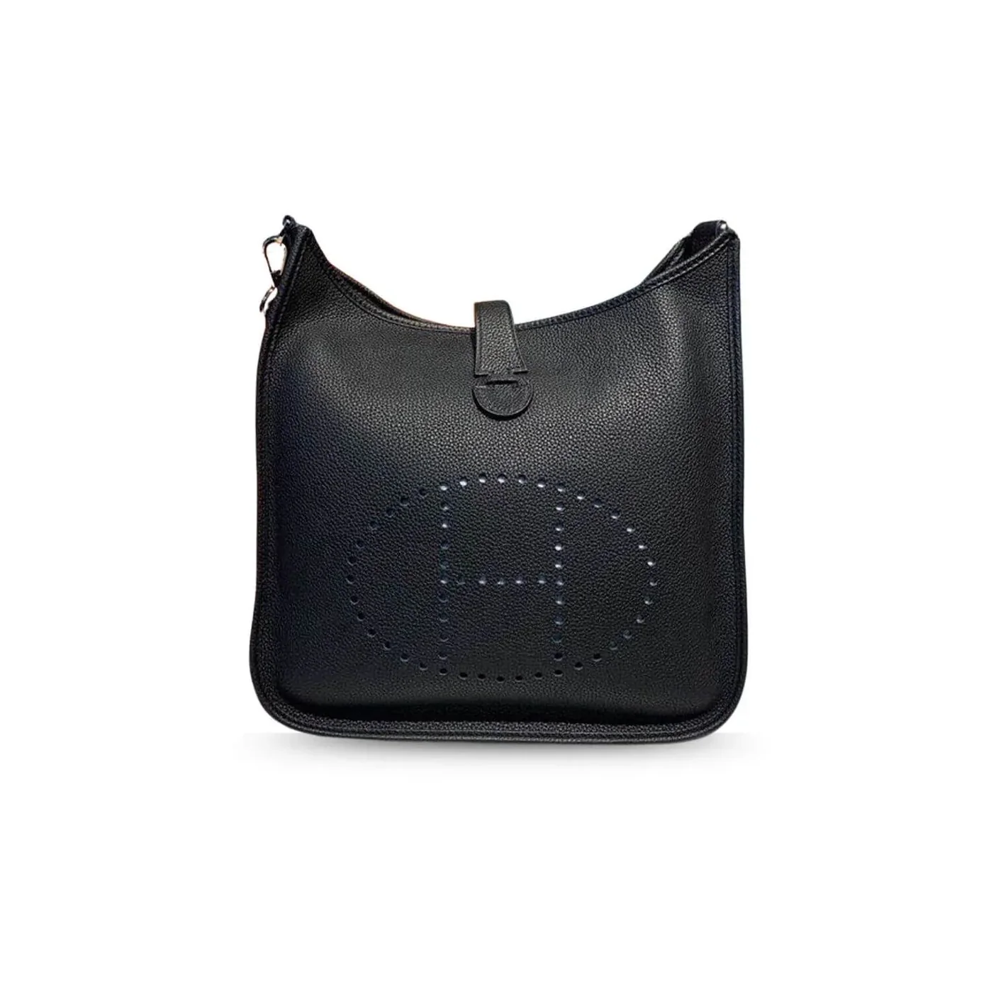 Hermes Evelyne III 29 Bag Black With Silver in Toned Hardware Hermes Evelyne III 29 Bag Black With Silver in Toned Hardware