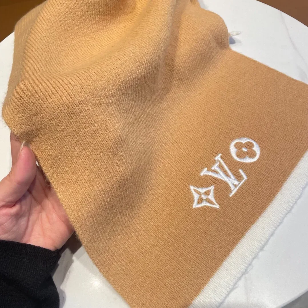 Louis Vuitton Vintage Scarf Lv Orange