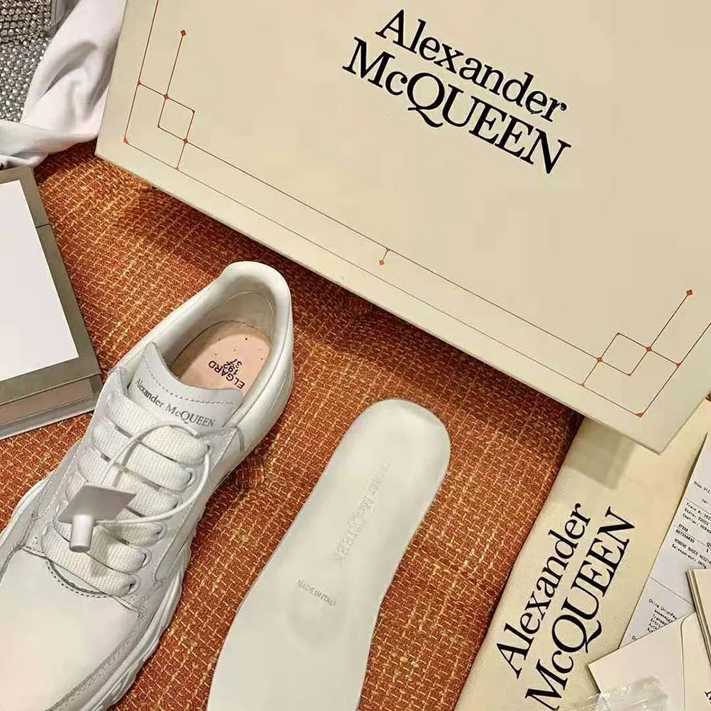 Alexander Mcqueen Court Trainer for Women in White