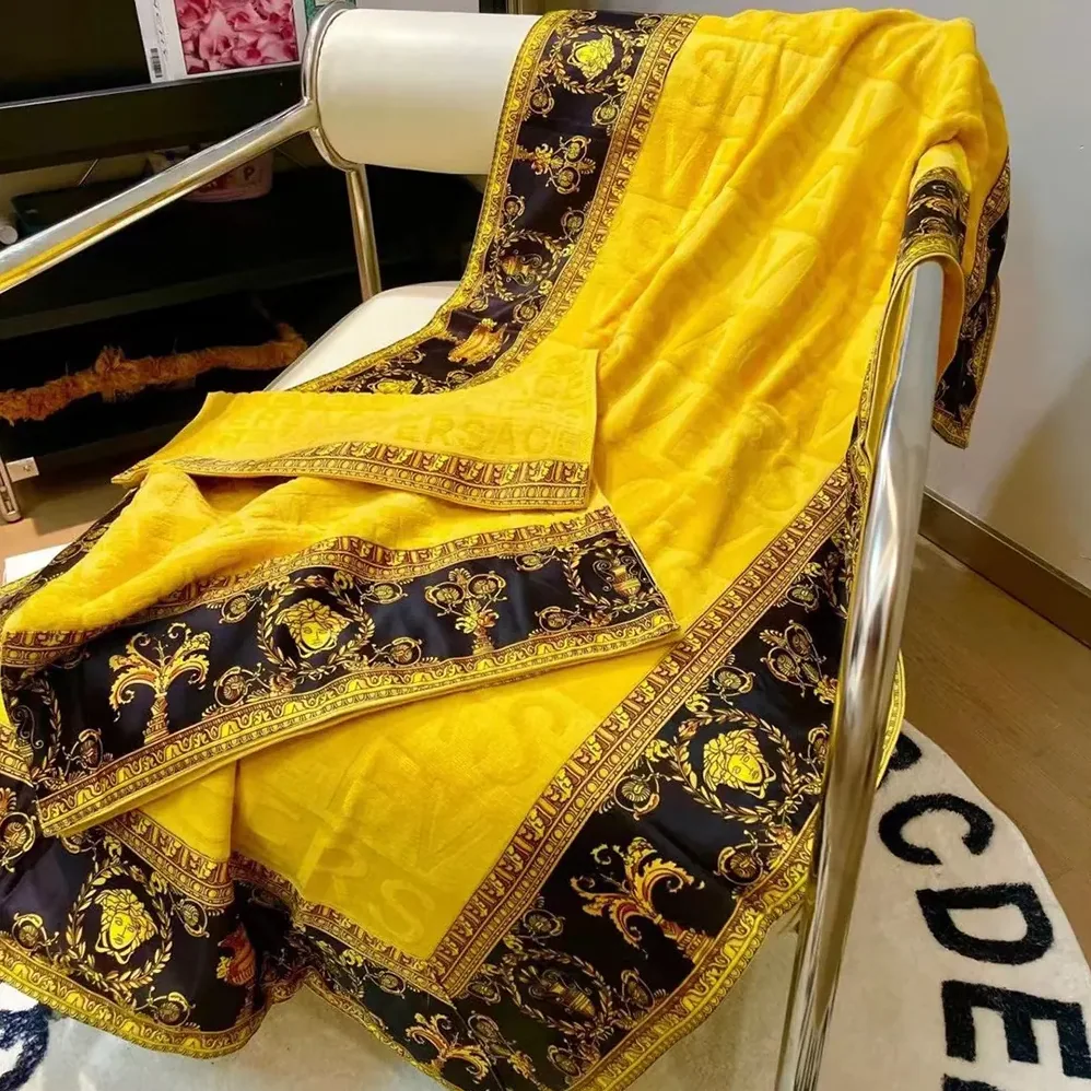Versace I Love Baroque Beach Towel in the Cotton Versace I Love Baroque Beach Towel in the Cotton