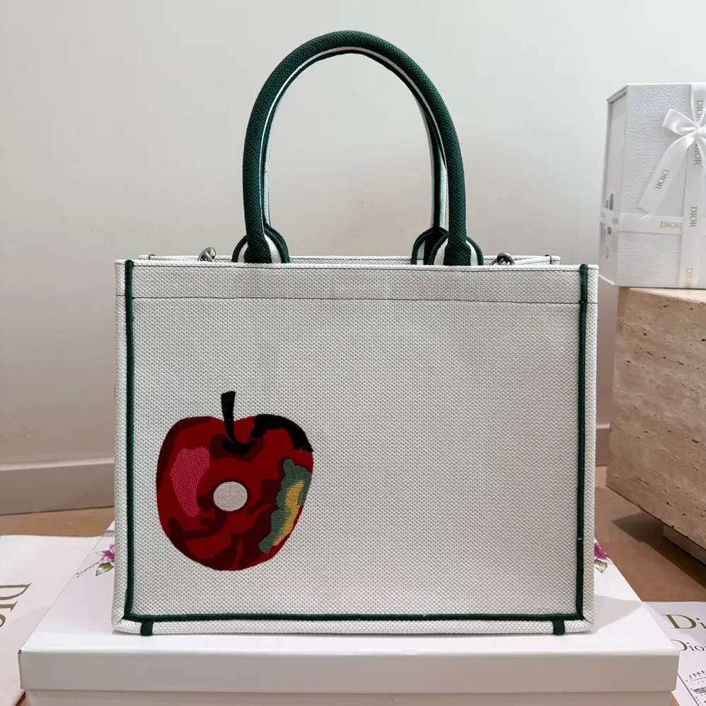Dior Medium Dior Book Tote with Strap Multicolor Book Cover Embroidery for Women Dior Medium Dior Book Tote with Strap Multicolor Book Cover Embroidery for Women