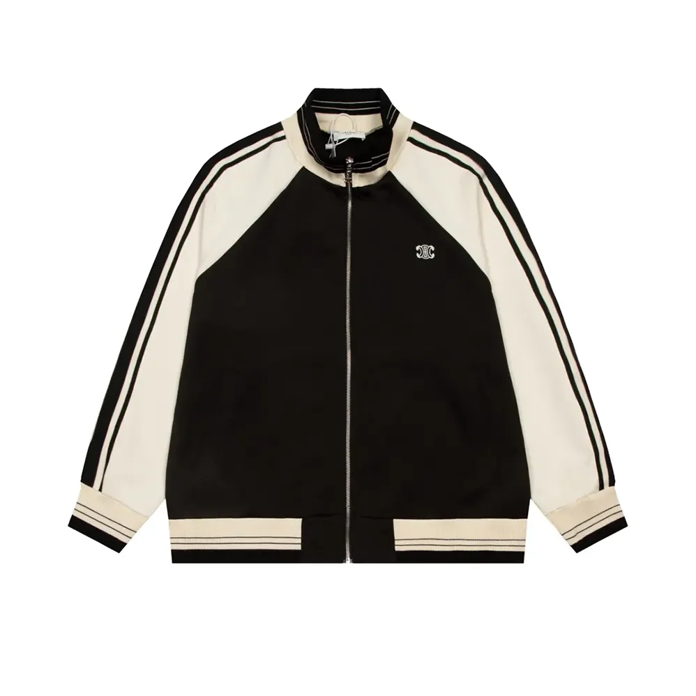 Celine Tracksuit Jacket in Double Face Jersey for Women in Black
