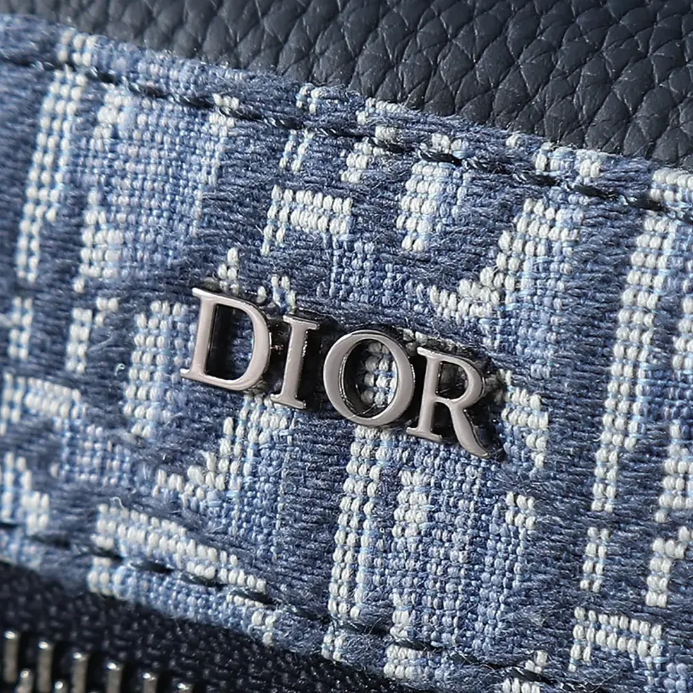 Dior Rider Backpack Blue Dior Oblique Jacquard for Men
