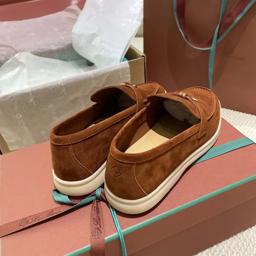 Loro Piana Summer Charms Walk Loafers for Unisex in Tan Loro Piana Summer Charms Walk Loafers for Unisex in Tan