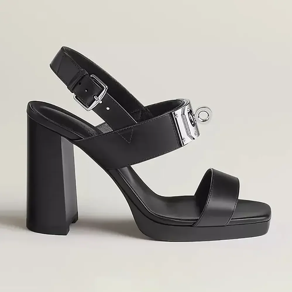 Hermes Ilona 90 Sandal-Black H241153Z for Women