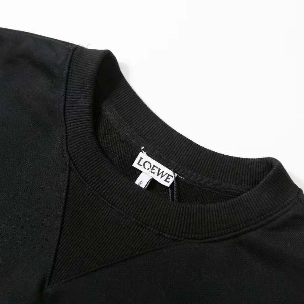Loewe Regular Fit Sweatshirt in Cotton for Men in Black