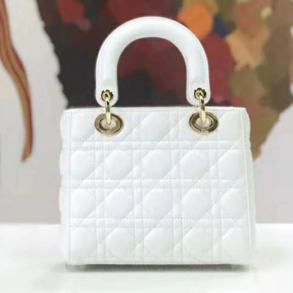 Dior MY ABCDIOR Lambskin Personalize Bag for Women in White Dior MY ABCDIOR Lambskin Personalize Bag for Women in White
