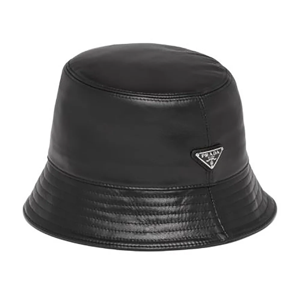 Prada Nappa Leather Bucket Hat for Women Prada Nappa Leather Bucket Hat for Women