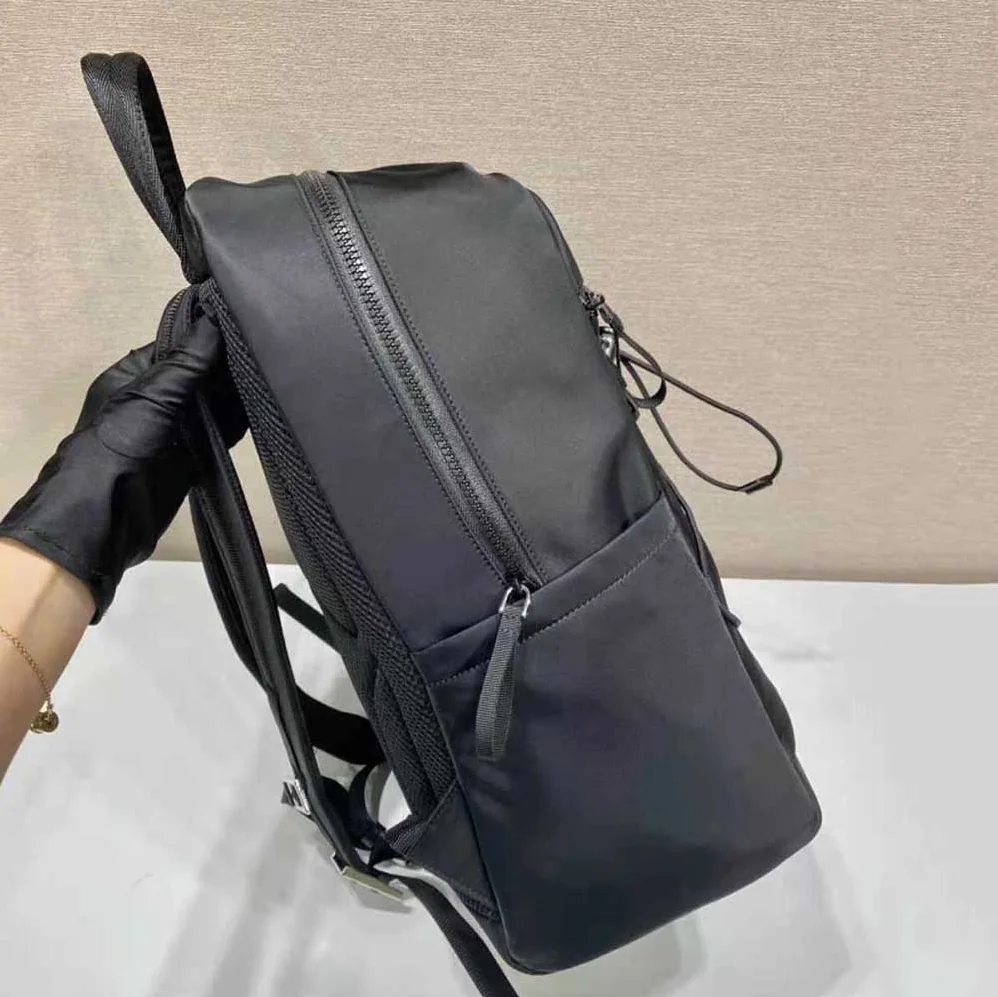 Prada Technical Fabric Backpack with a Functional and Versatile Design for Men in Black