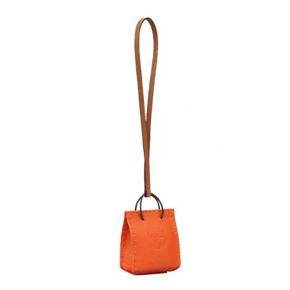 Hermes Orange Bag Charm Hermes Orange Bag Charm