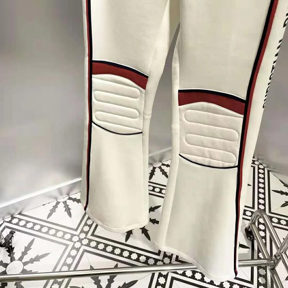 Dior Dioralps Flared Ski Pants White Technical Fabric for Women Dior Dioralps Flared Ski Pants White Technical Fabric for Women