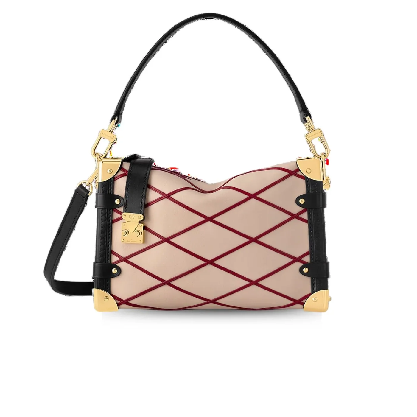 Louis Vuitton Side Trunk MM Beige 8.3 Inches/ Louis Vuitton Side Trunk MM Beige 8.3 Inches/