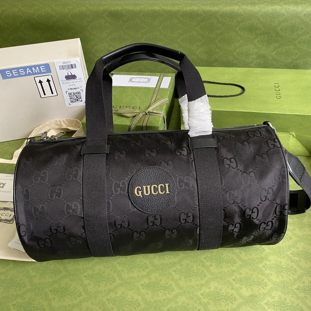 Gucci Off The Grid Duffle Bag Black GG Nylon / Gucci Off The Grid Duffle Bag Black GG Nylon /