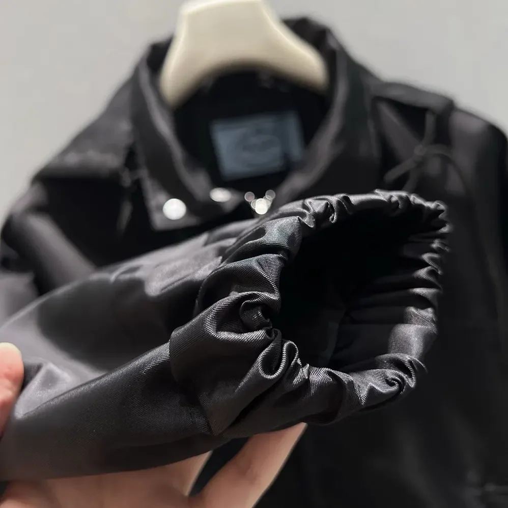 Prada Re-Nylon Blouson Jacket for Women in Black Prada Re-Nylon Blouson Jacket for Women in Black