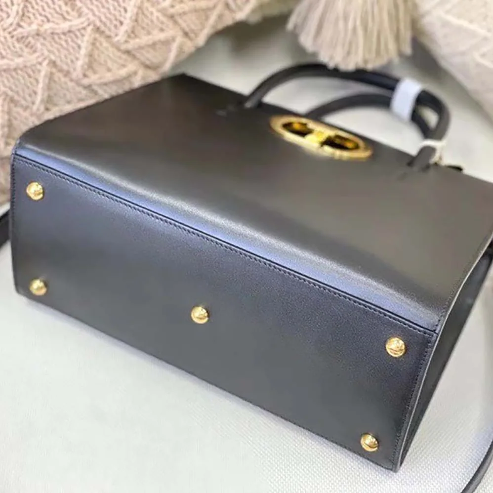 Dior Large ST Honore Tote Black Box Calfskin for Women