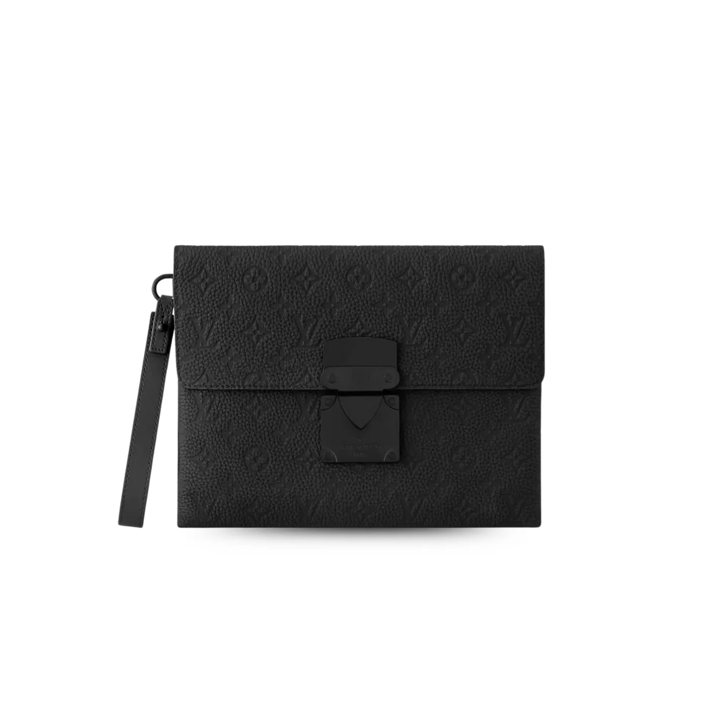 Louis Vuitton Pochette S-Lock Pouch / Black Black Hardware