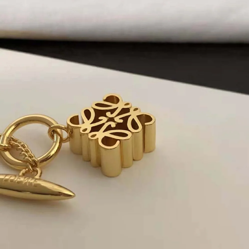 Loewe Anagram Pendant in Sterling Silver for Women