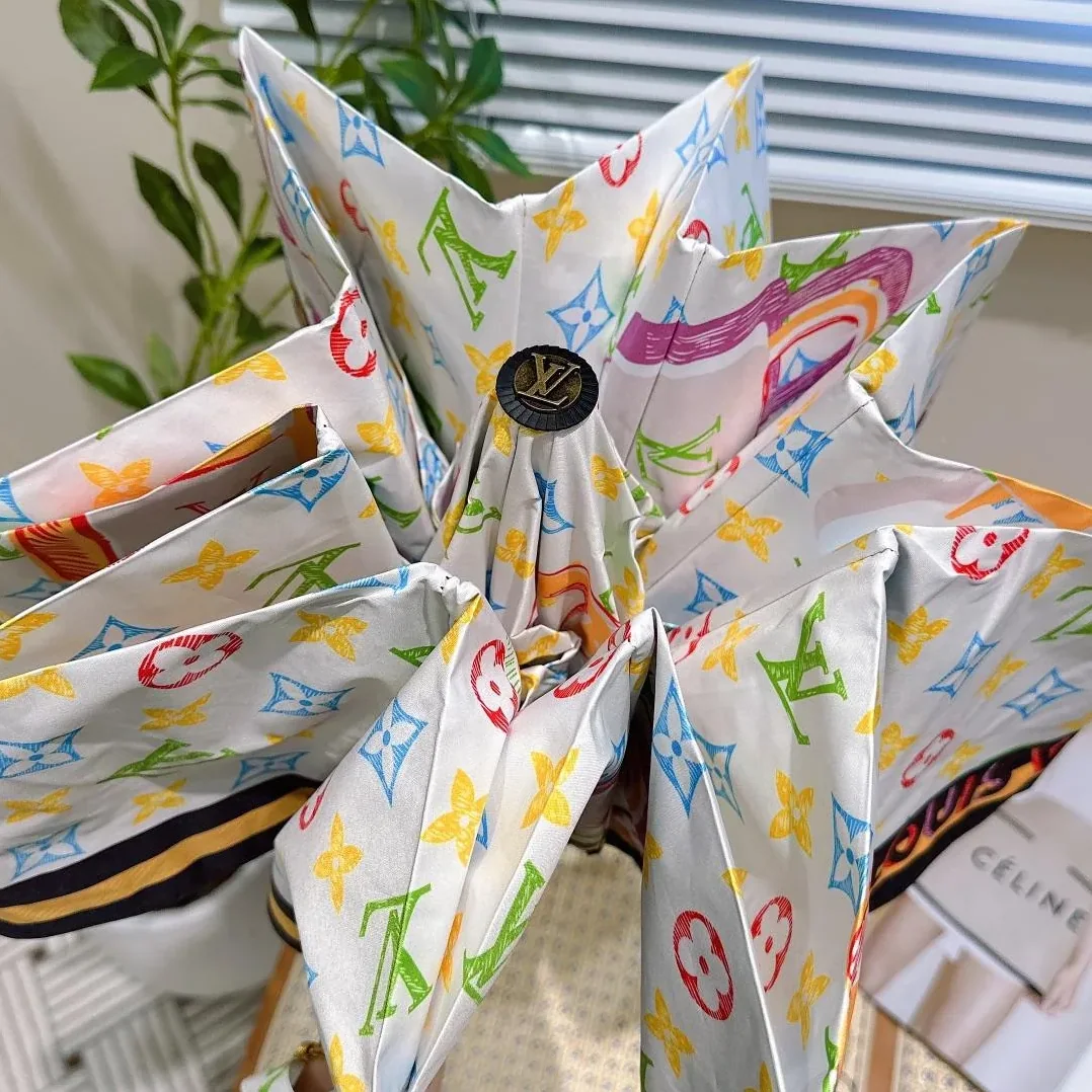 Louis Vuitton Monogram Printed Umbrella White
