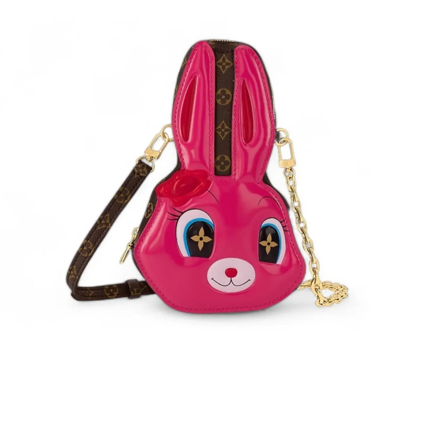 Louis Vuitton Wallet On Chain Rabbit Pink /