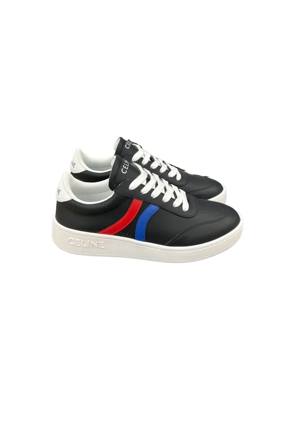 Celine Tennis Sneakers And Laminated Black Celine Tennis Sneakers And Laminated Black
