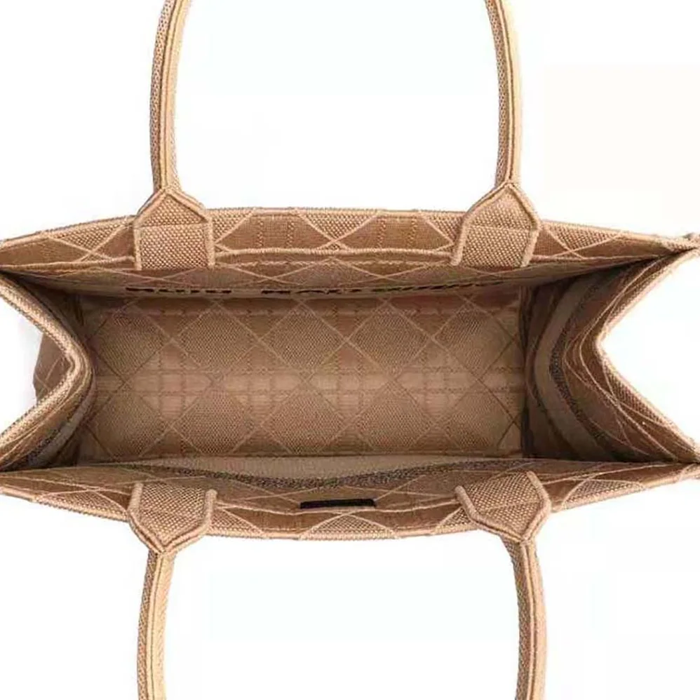 Dior Medium Dior Book Tote Natural Cannage Raffia for Women