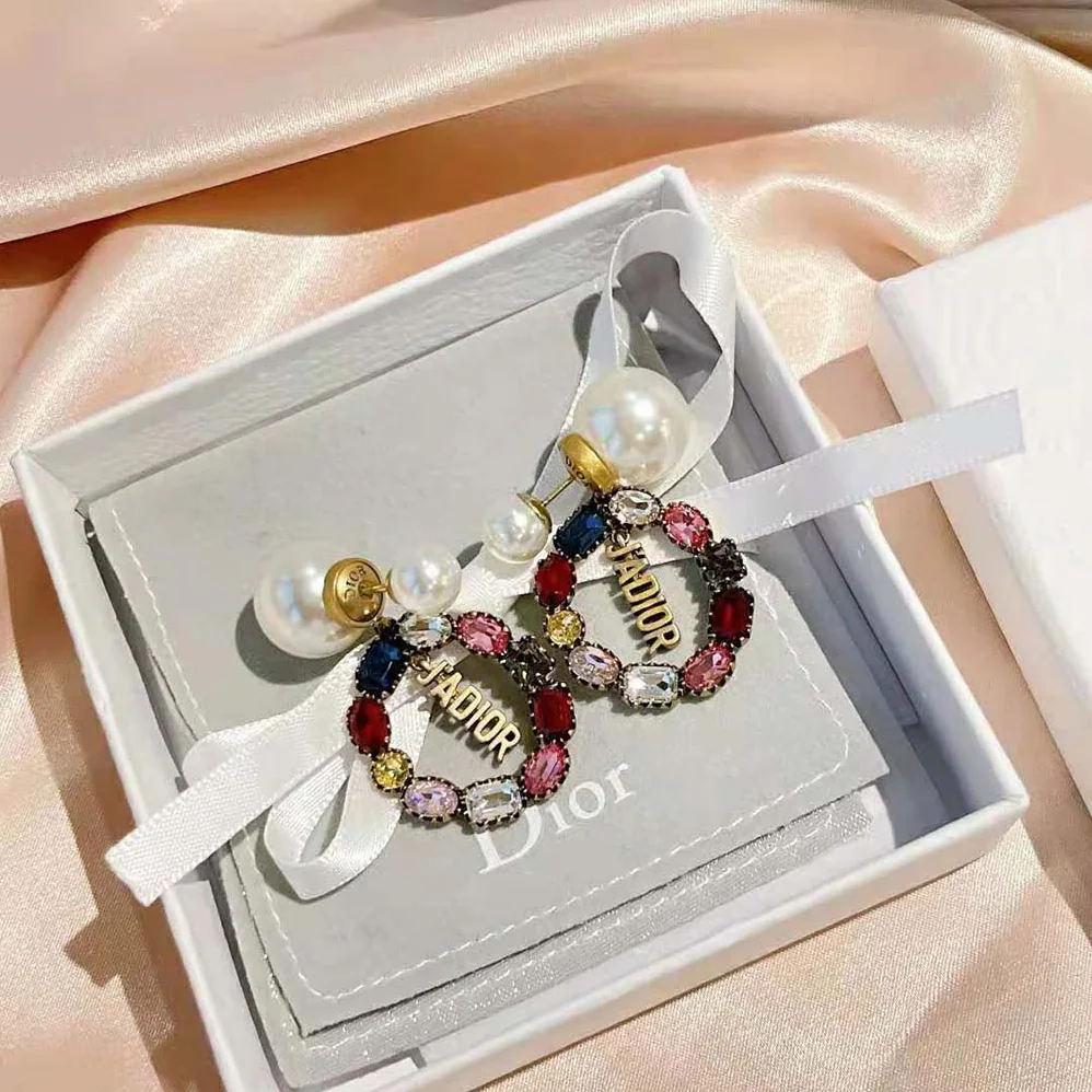 Dior Tribales Earrings Antique Gold for Women in Finish Metal Dior Tribales Earrings Antique Gold for Women in Finish Metal