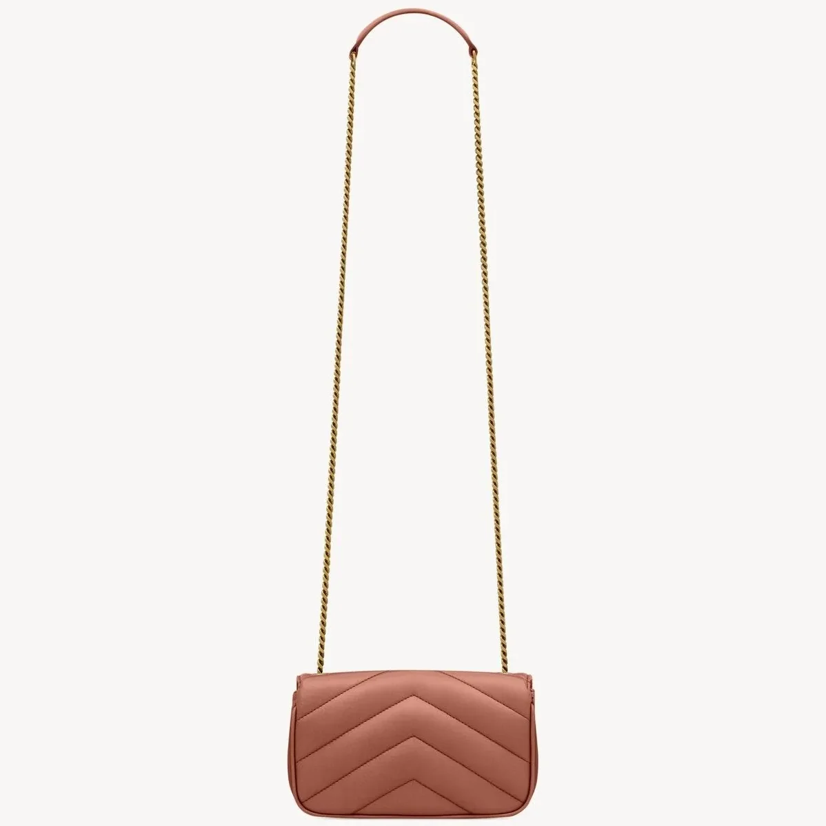 Saint Laurent Loulou Mini Shoulder Bag in Hortensia Gold Hardware Saint Laurent Loulou Mini Shoulder Bag in Hortensia Gold Hardware