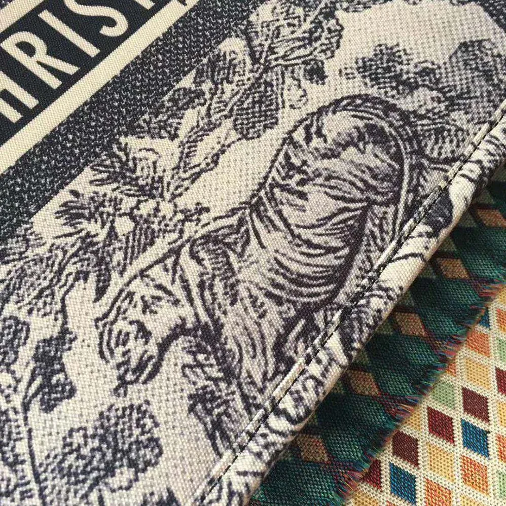 Dior Dior Book Tote Toile De Jouy Bag for Women in Navy