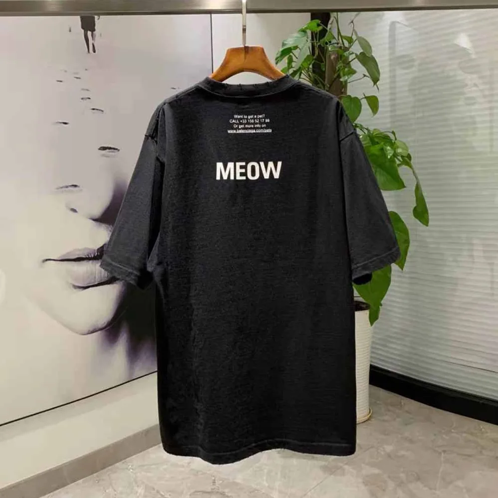Balenciaga I Love Cats XL T for Men in Shirt in Black