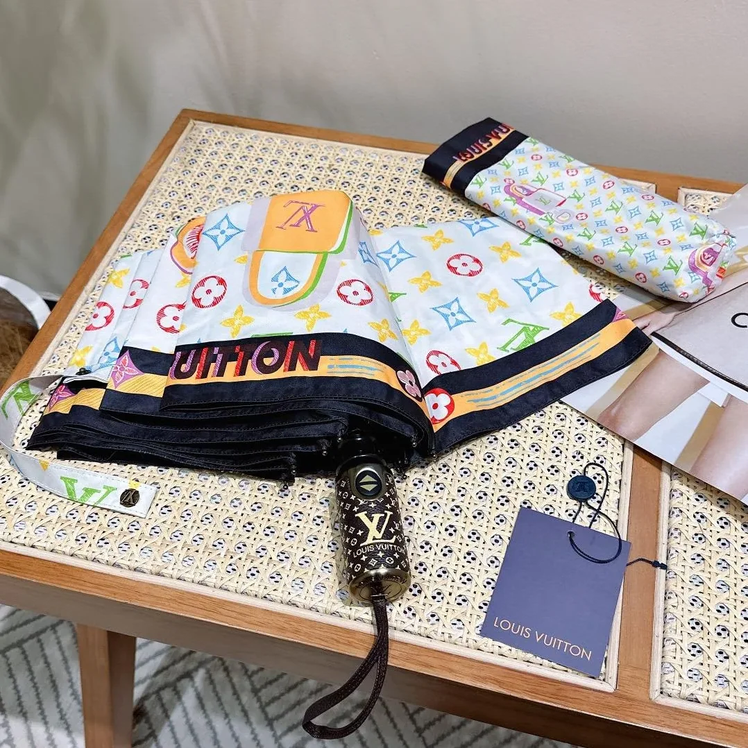 Louis Vuitton Monogram Printed Umbrella White