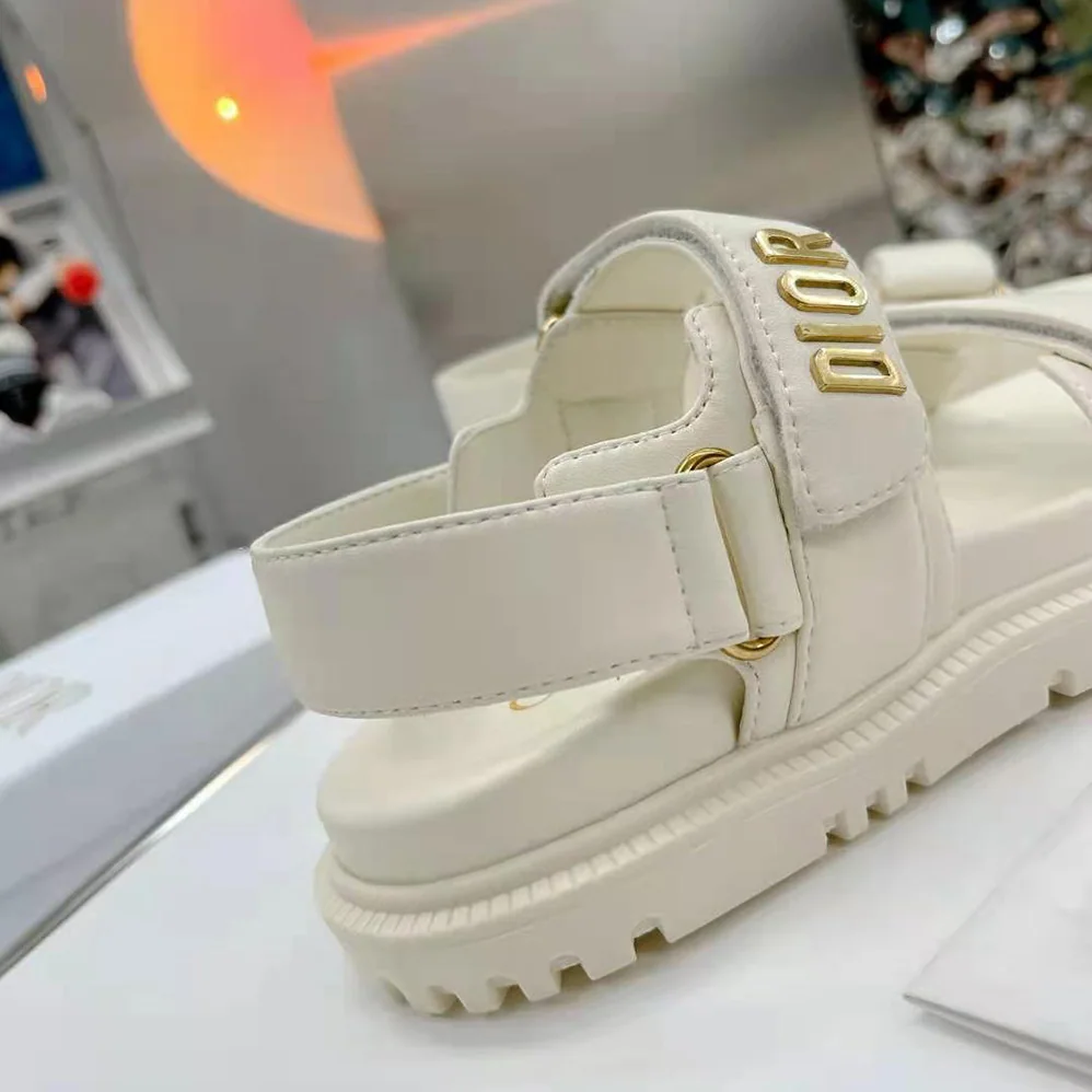 Dior Dioract Sandal White Lambskin for Women Dior Dioract Sandal White Lambskin for Women