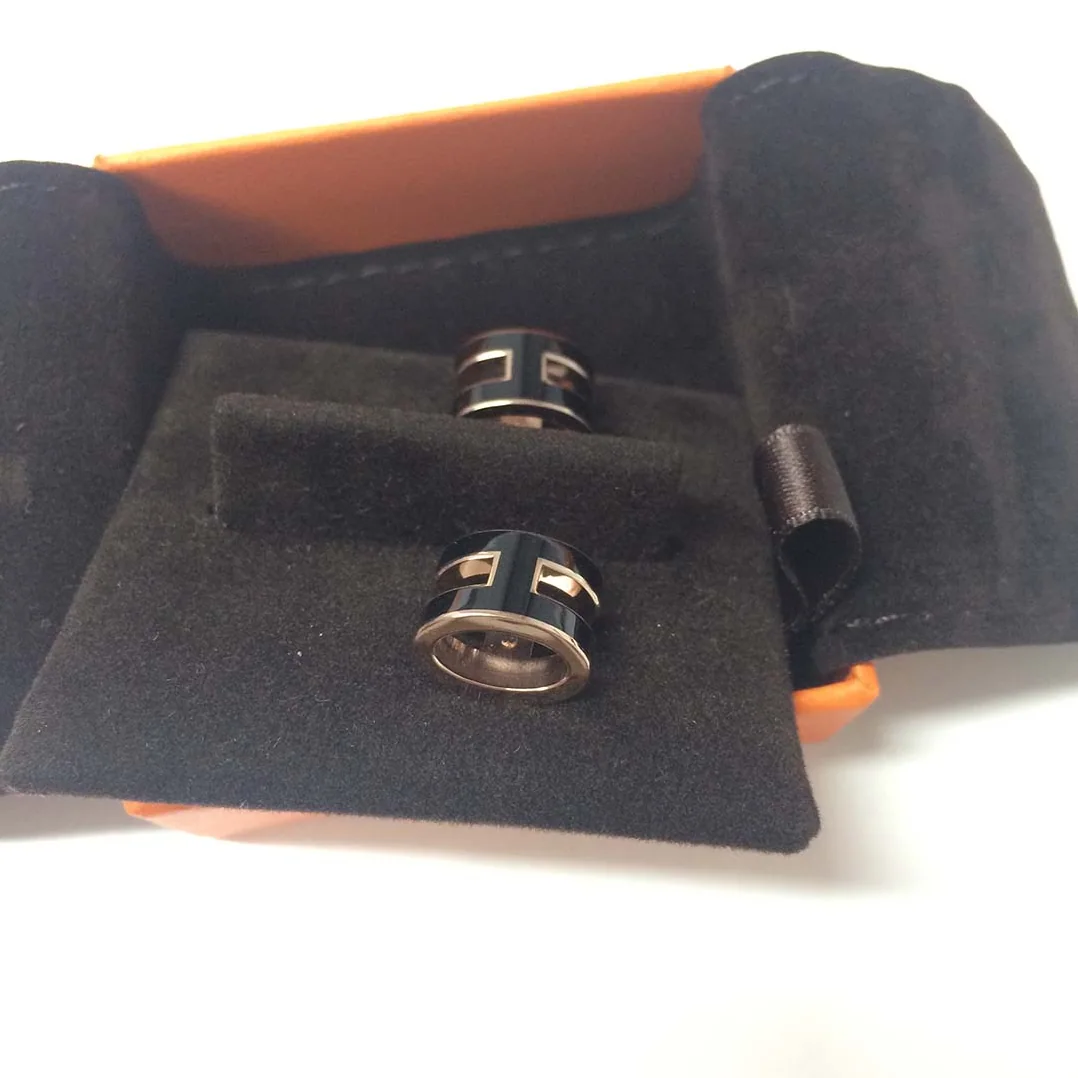 Hermes Pop H Earrings Jewelry Black for Women Hermes Pop H Earrings Jewelry Black for Women