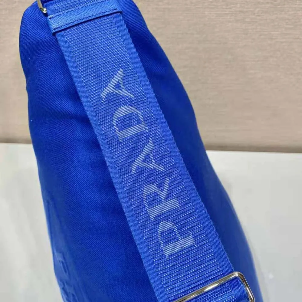 Prada Canvas Prada Triangle Bag for Women in Navy Prada Canvas Prada Triangle Bag for Women in Navy