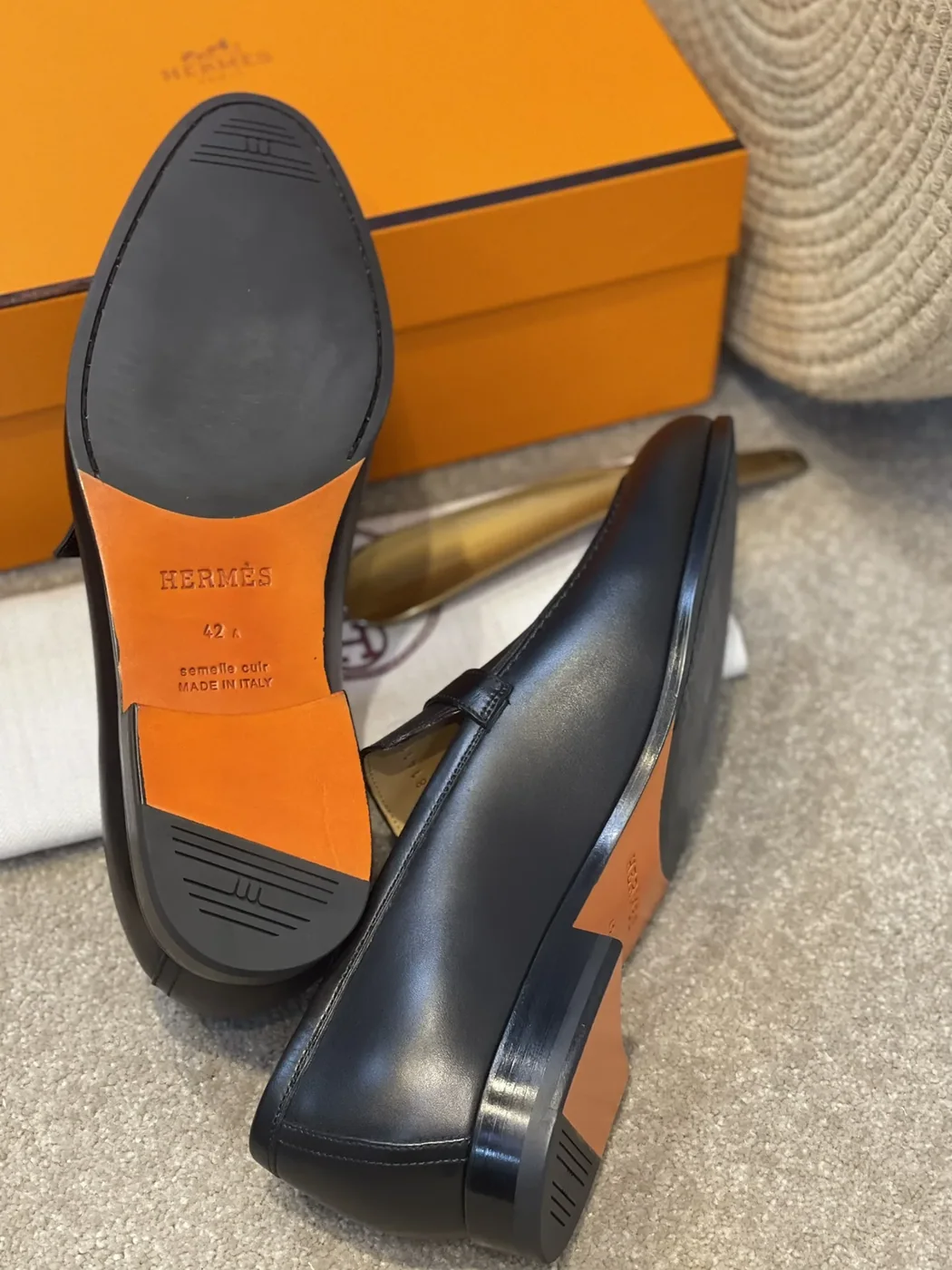 Hermes Monterey Loafer Black Hermes Monterey Loafer Black