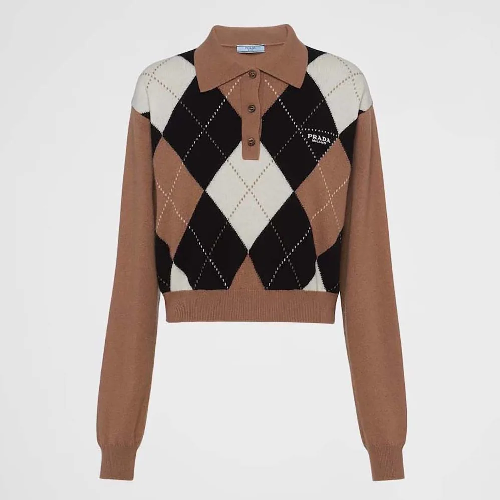 Prada Cashmere Polo Shirt for Women