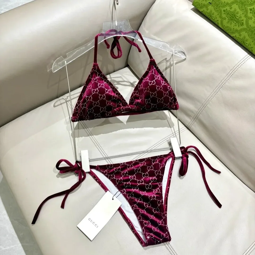 Gucci GG Sparkle Bikini Burgundy Gucci GG Sparkle Bikini Burgundy