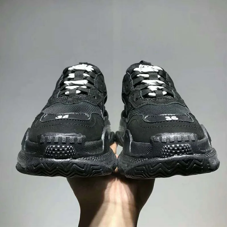 Balenciaga Shoes Triple S Clear Sole Trainers for Unisex in Black