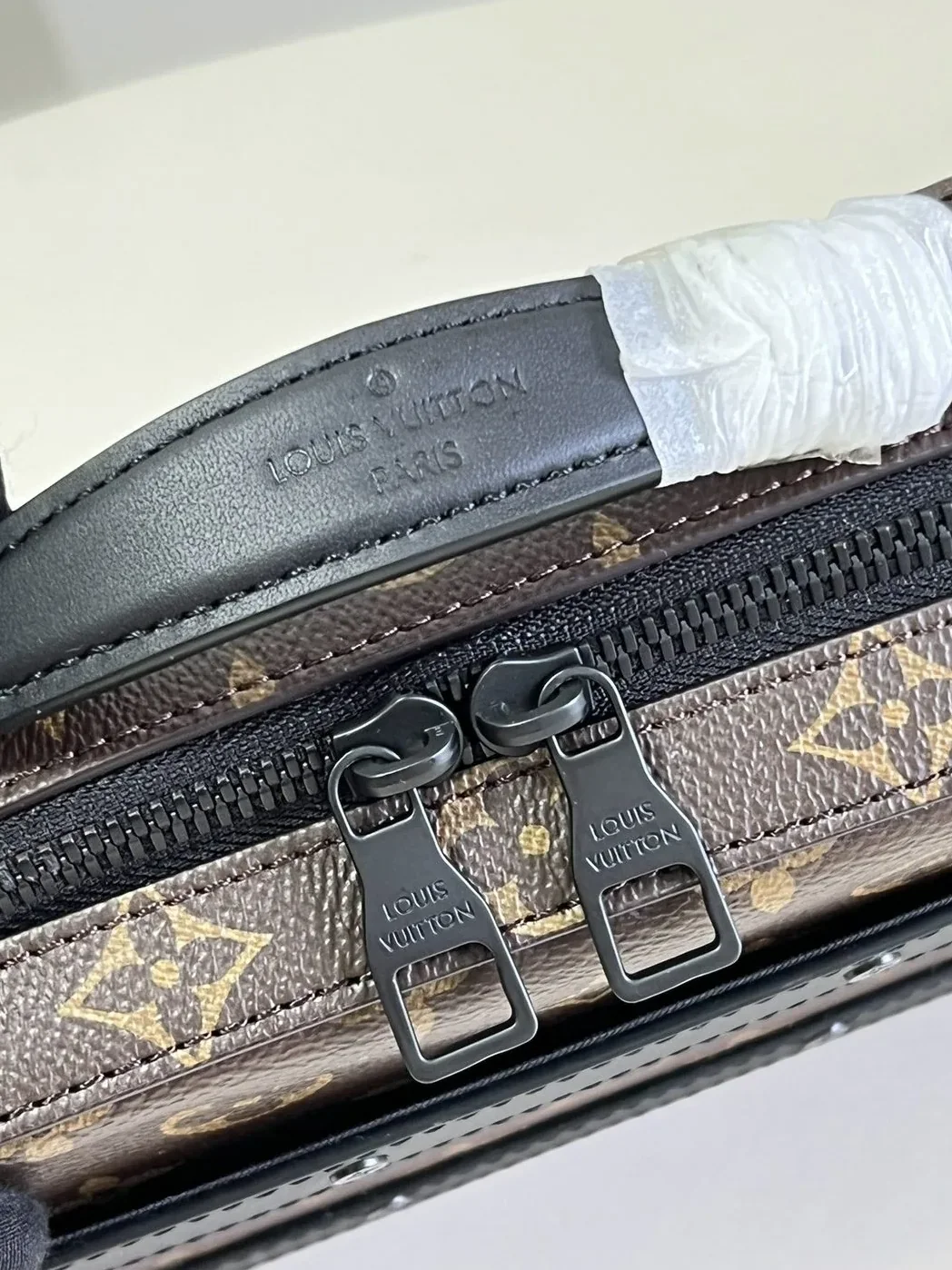 Louis Vuitton Handle Soft Trunk Monogram Macassar Canvas