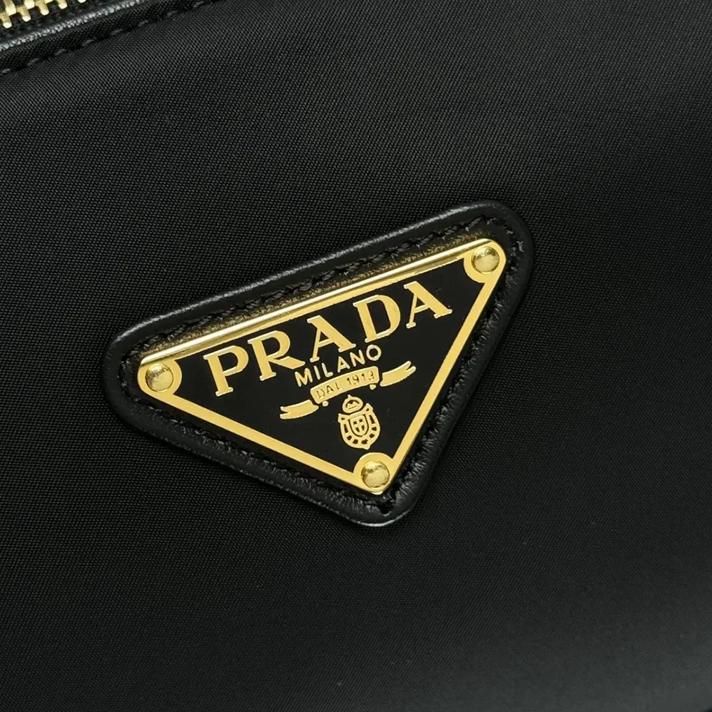 Prada Medium Re-Nylon and Leather Shoulder Bag with Padlock for Women Prada Medium Re-Nylon and Leather Shoulder Bag with Padlock for Women