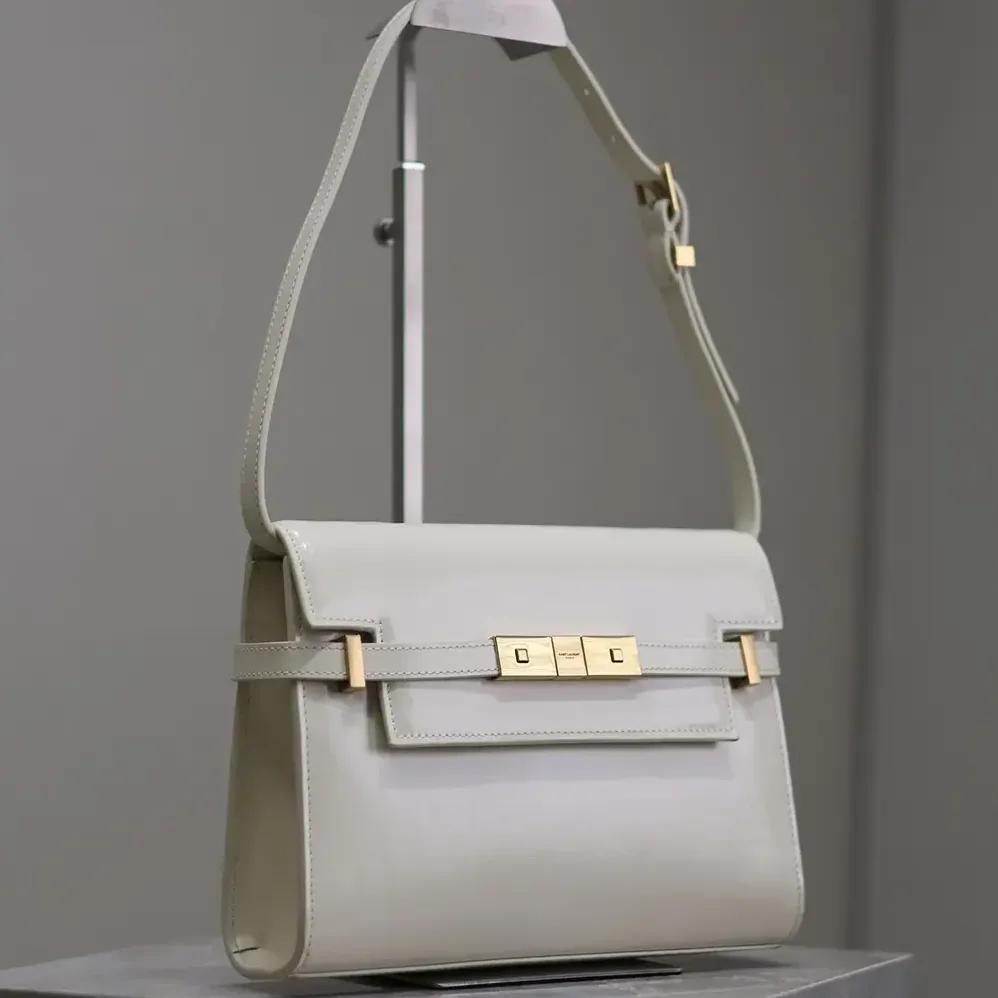 Saint Laurent YSL Manhattan Small in Box Saint Laurent for Women in White Saint Laurent YSL Manhattan Small in Box Saint Laurent for Women in White