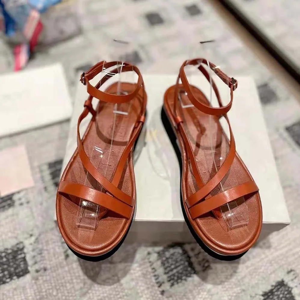Jimmy Choo Pine Flat Cuoio Vachetta Leather Platform Sandals for Women Jimmy Choo Pine Flat Cuoio Vachetta Leather Platform Sandals for Women