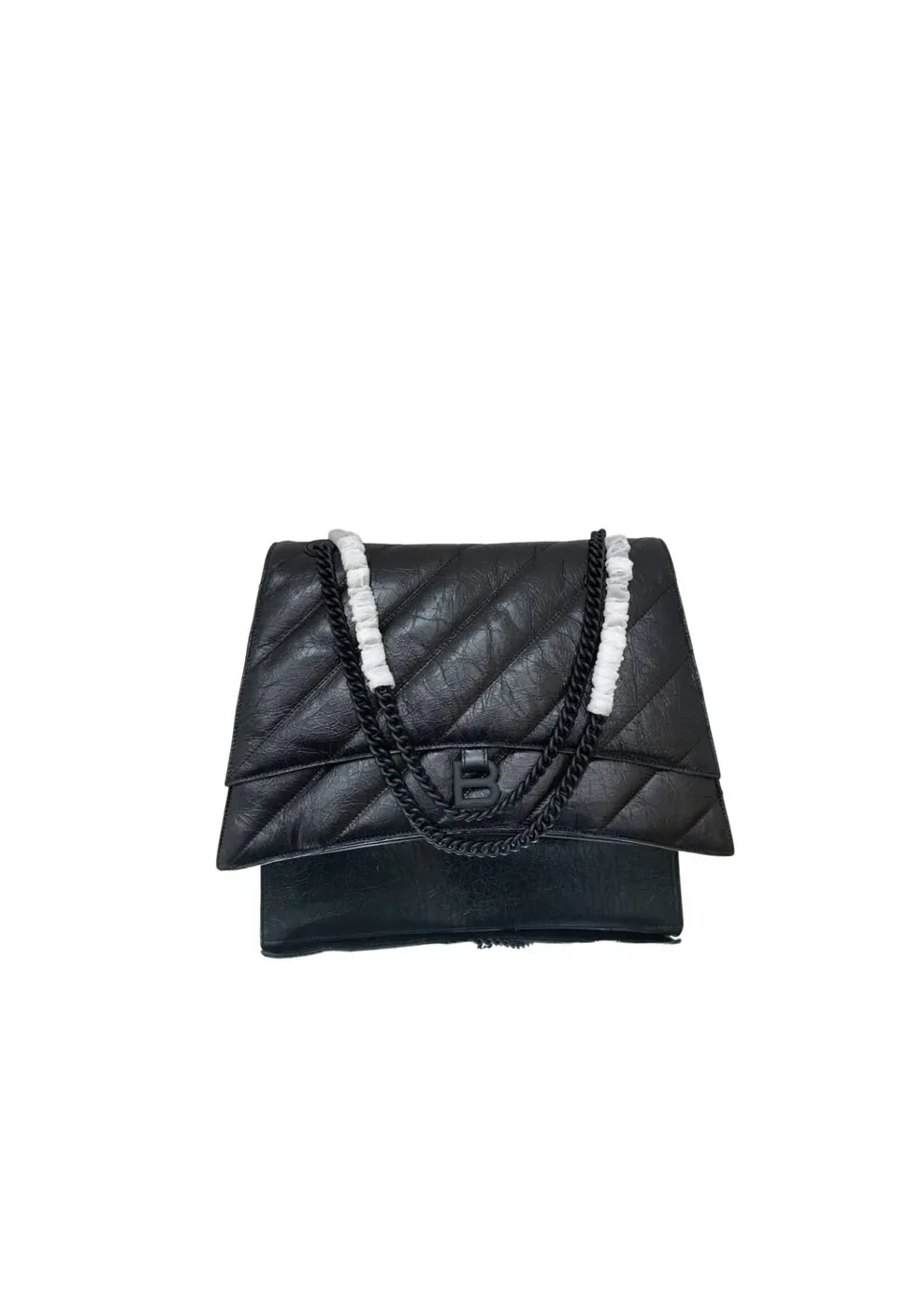Balenciaga Crush Large Chain Bag Quilted In Black / Balenciaga Crush Large Chain Bag Quilted In Black /
